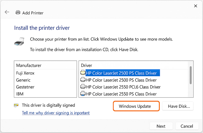 hp printer setup